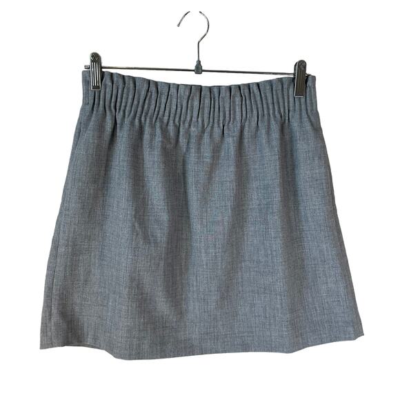 J Crew Mercantile Women's Elastic Waist Pull On A Line Skirt with Pockets Gray 6 - Picture 2 of 8